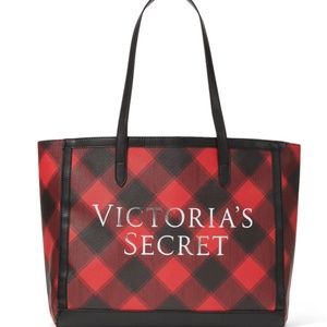 Victoria Secret's Holiday Plaid Tote Shoulder Bag
